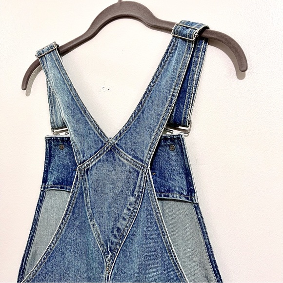 NWT Hudson Los Angeles Sloane Shortall Denim Overalls in Renewal Blue MSRP$245 - Picture 8 of 13